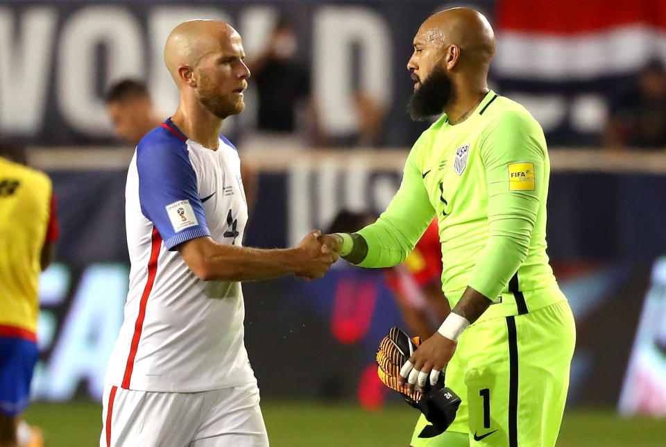 Michael Bradley and Tim Howard both expressed confidence in the U.S.’s World Cup chances, even after a qualifying loss to Costa Rica. (Getty)