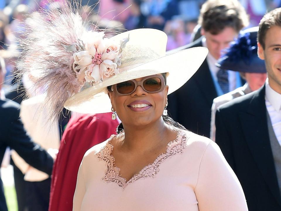 Oprah Winfrey at Prince Harry and Meghan Markle’s wedding in 2018AFP via Getty Images