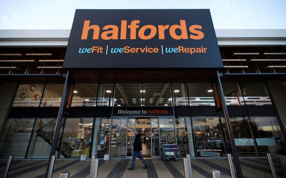 Halfords sales omicron