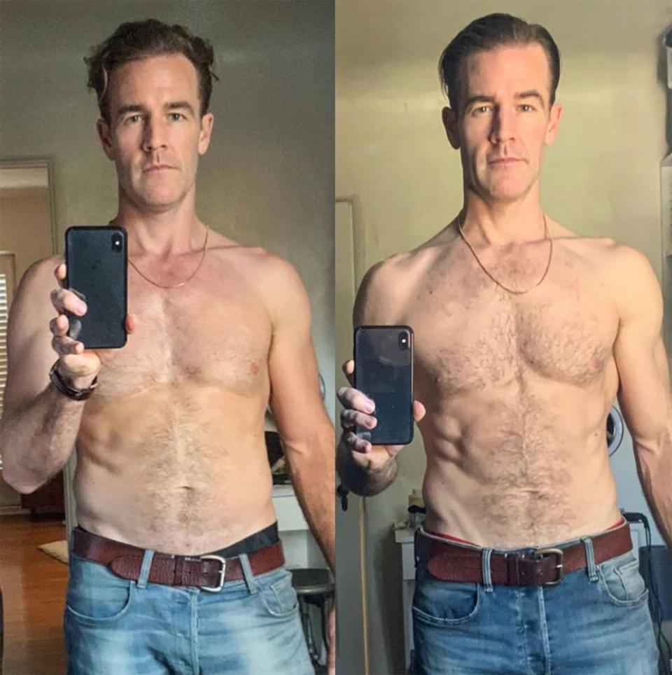 James Van Der Beek Shows Off Toned Abs He Got From Dancing 6 Hours A Day On Dwts In Shirtless 