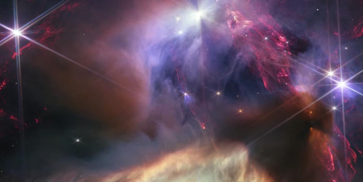  A deep space image taken by the James Webb Space Telescope. 