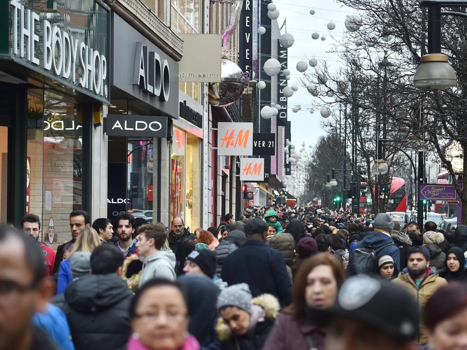 Food sales in January dropped by 0.9 per cent in volume terms compared with the same month a year earlier: Getty