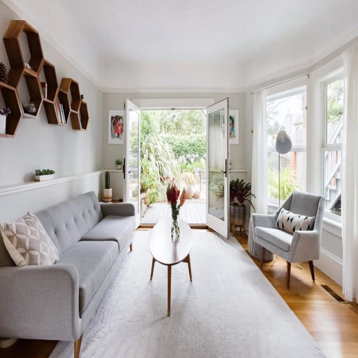 The living room of the Noe Valley home