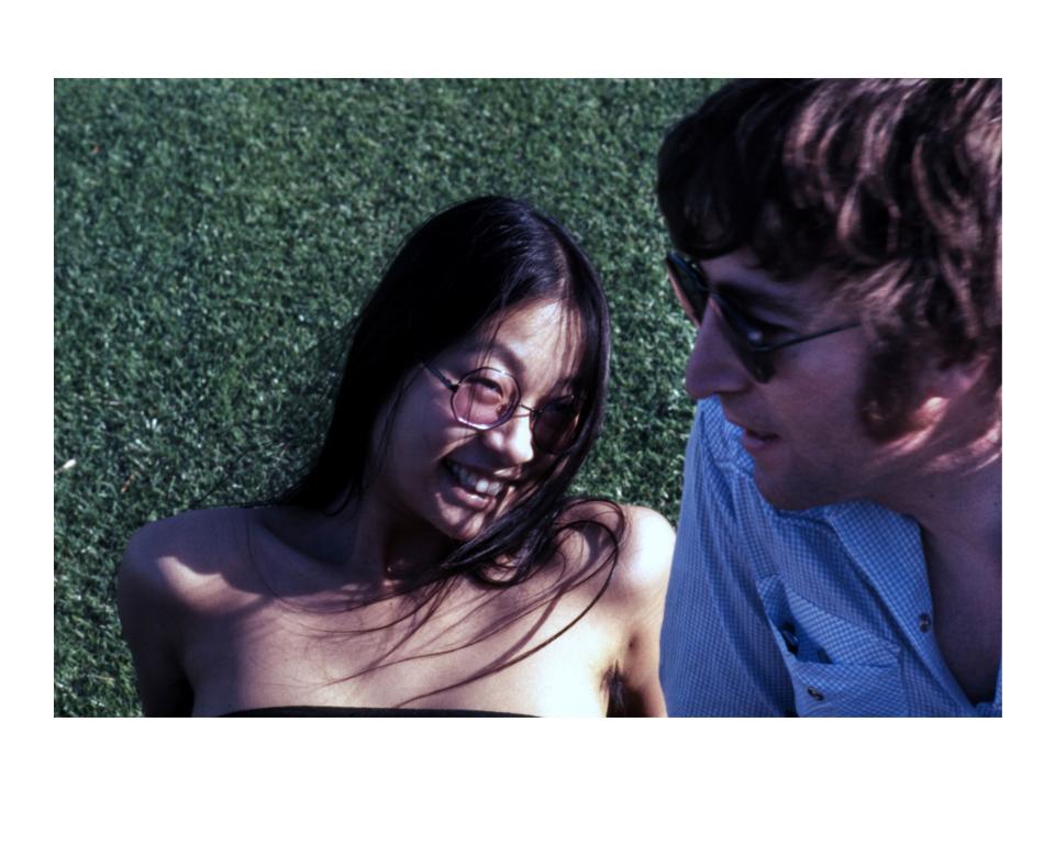 A photo of May Pang and John Lennon during "The Lost Weekend."