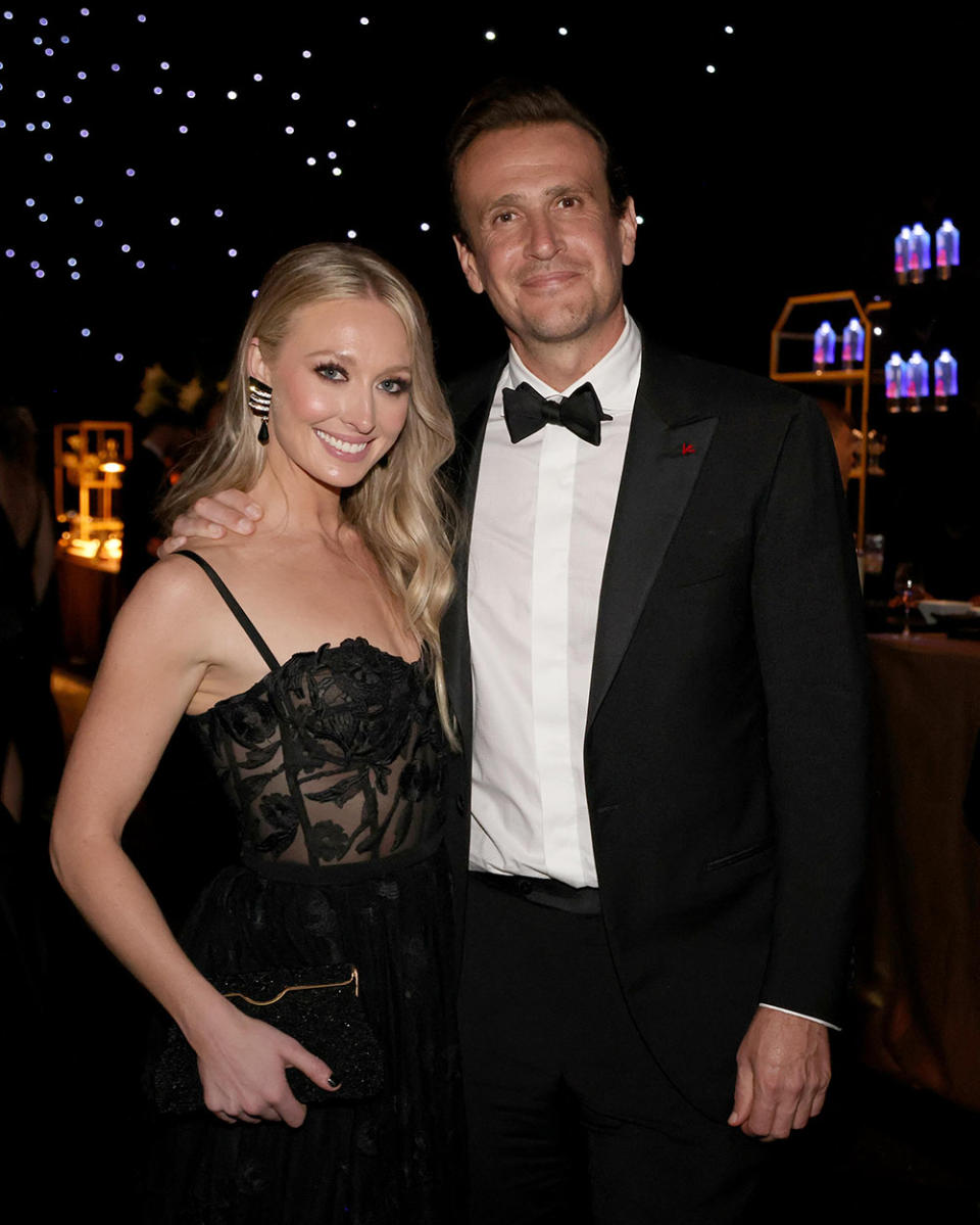 Kayla Radomski and Jason Segel at Emmy's Governors Ball.