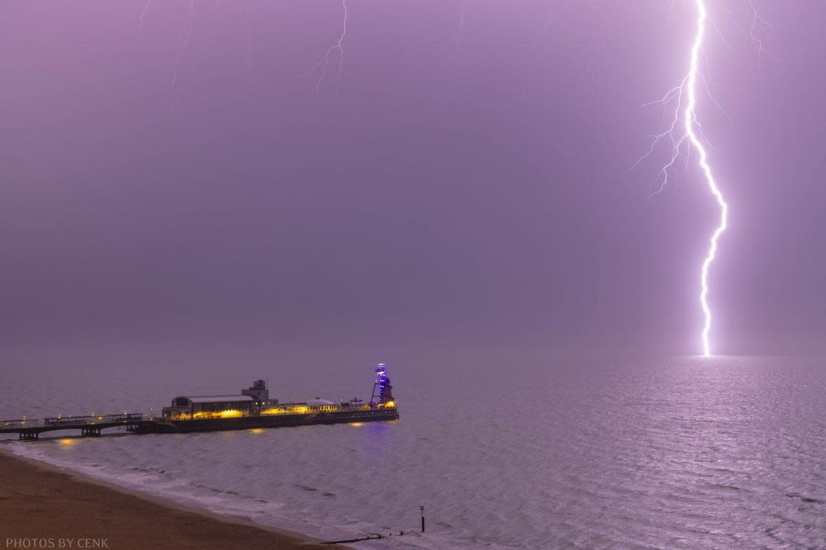 Lightning over Bournemouth last year by Cenk Albayrak-Touyé