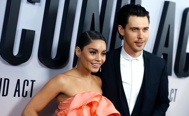 Vanessa Hudgens (left) and Austin Butler in 2018. 