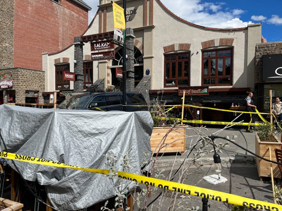 One man is dead after an altercation at a Banff drinking establishment early Friday morning. (Jo Horwood/CBC - image credit)