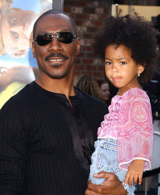 Eddie Murphy and daughter at the L.A. premiere of Dreamworks' Shrek 2