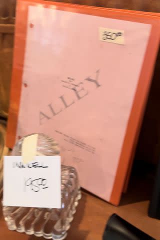 <p>Courtesy of Sophie Schiff</p> Binder with one of Kirstie Alley's scripts