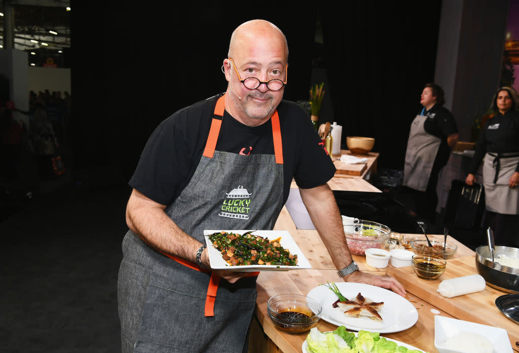 Andrew Zimmern attends the New York City Wine & Food Festival on Oct. 13, 2018. (Photo: Dave Kotinsky/Getty Images for NYCWFF)