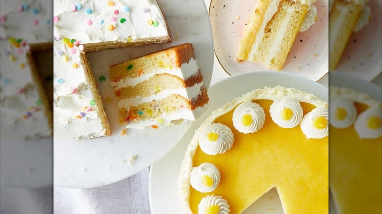 Frosted cakes at The Fresh Market