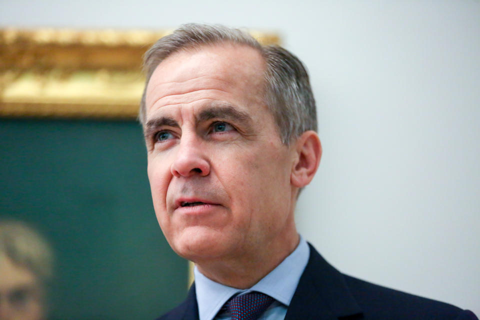 Mark Carney, the Governor of the Bank of England at the Tate Britain art gallery in London as the new 20-pound banknote enters into circulation on the 20th February 2020. (Photo by Steve Taylor / SOPA Images/Sipa USA)