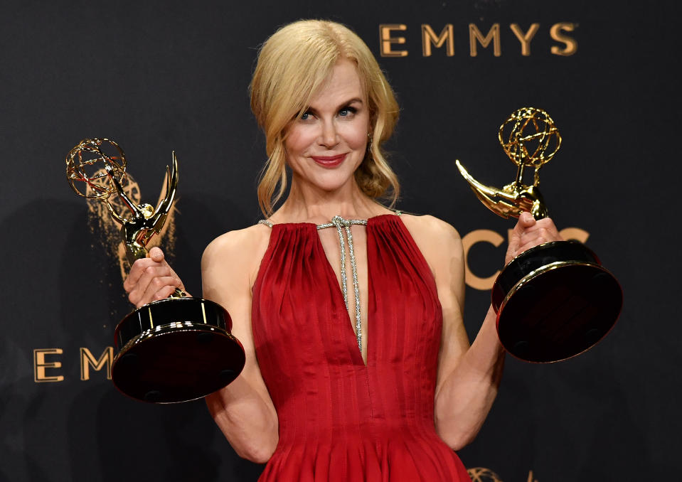 Nicole Kidman ganó el Emmy a Mejor actriz en una serie limitada en 2017, siendo uno de los ocho premios que ganó 'Big Little lies' aquel año, incluyendo Mejor serie limitada. (Foto de Rob Latour/Variety/Penske Media via Getty Images)