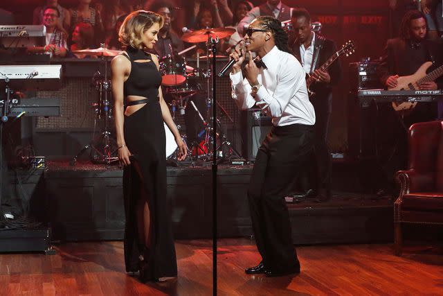 <p> Lloyd Bishop/NBCU Photo Bank/NBCUniversal via Getty</p> Ciara and Future perform together on 'Late Night with Jimmy Fallon' in July 2013.