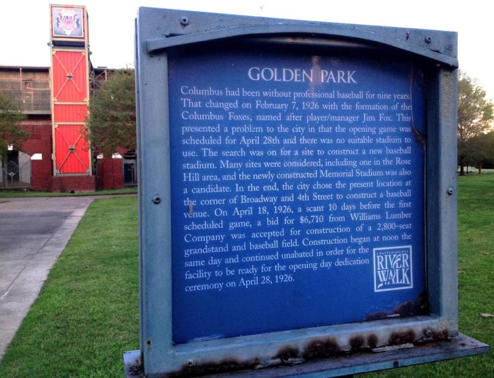 The baseball stadium was named for T.E. Golden of Golden’s Foundry, who chaired the city’s recreation board.