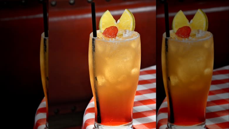 Planter's Punch cocktail on table