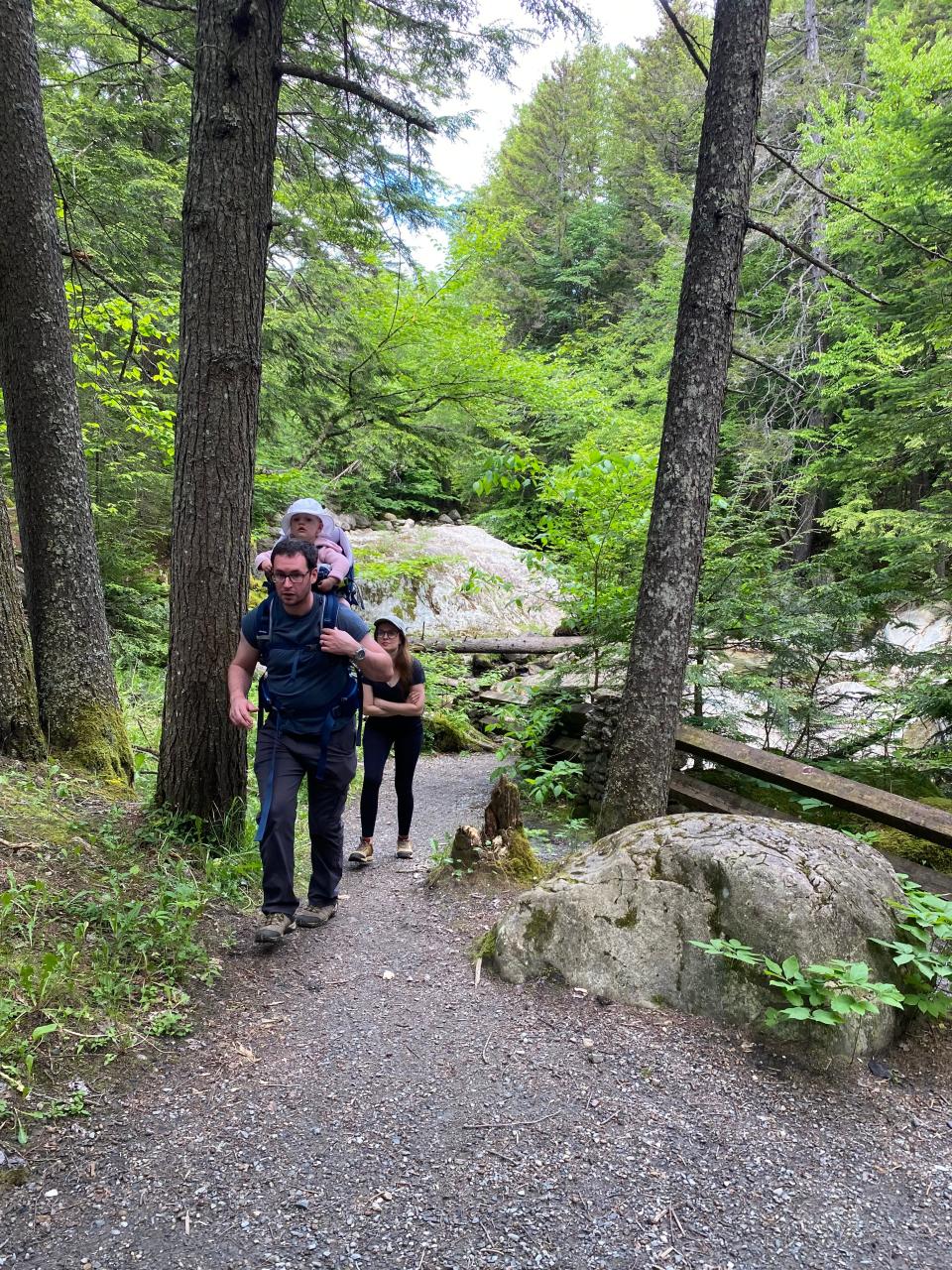 Hikers flock to Vermont’s Green Mountains for nature experiences. The Texas Falls Trail in the Green Mountain National Forest is a popular destination. The Green Mountains roll the length of the narrow state.