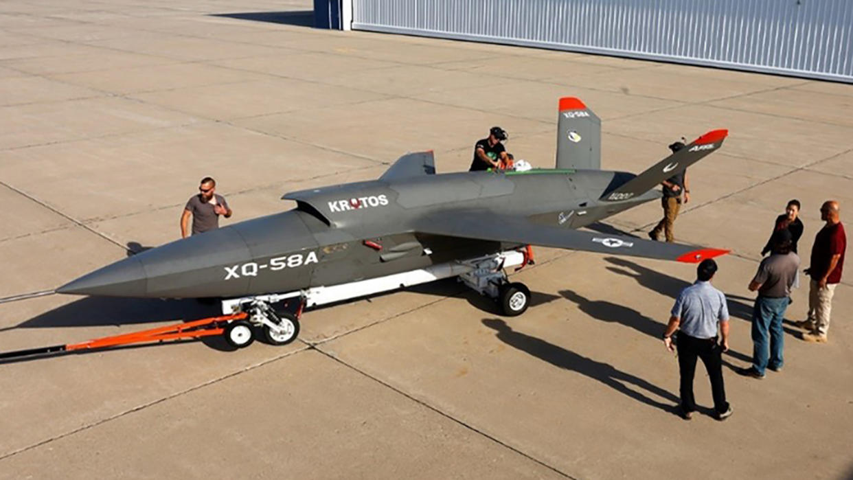 Kratos has developed a new launch trolley that allows its XQ-58 drones to take off from traditional runways.