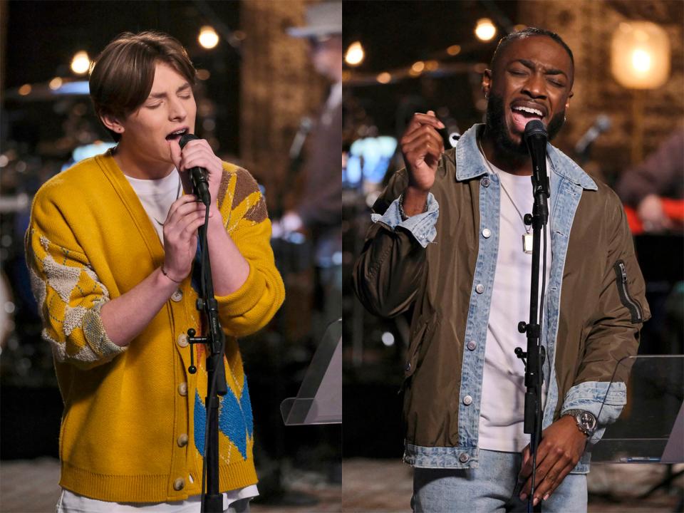 Montgomery native Ryley Tate Wilson, left, and Montgomery resident D.Smooth both earned playoff passes on Monday's episode of NBC's "The Voice."