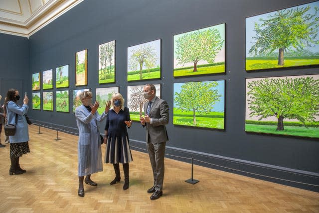 Duchess of Cornwall visit to the Royal Academy