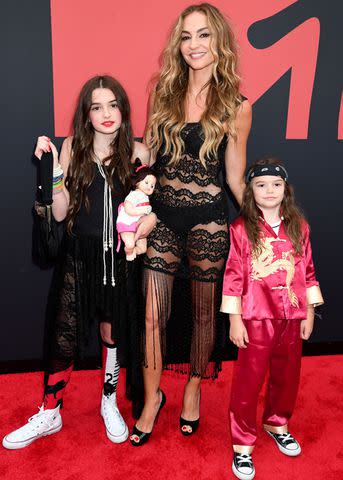 <p>Jeff Kravitz/FilmMagic</p> Drea de Matteo and her children Alabama Gypsyrose and Waylon Albert "Blackjack"