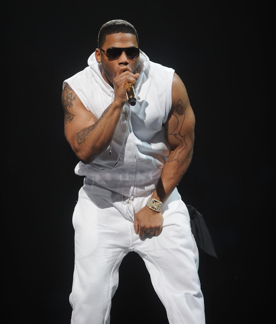 Hip-hop artist Nelly performs at Andrew J. Brady Icon Music Center on Sunday.