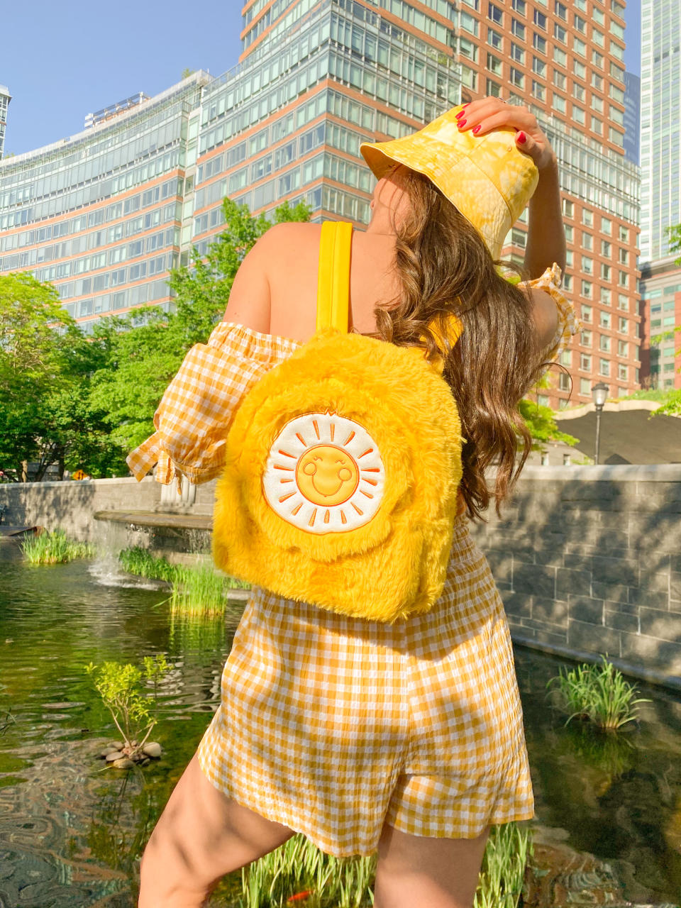 The “Funshine” Care Bears backpack by Danielle Nicole.