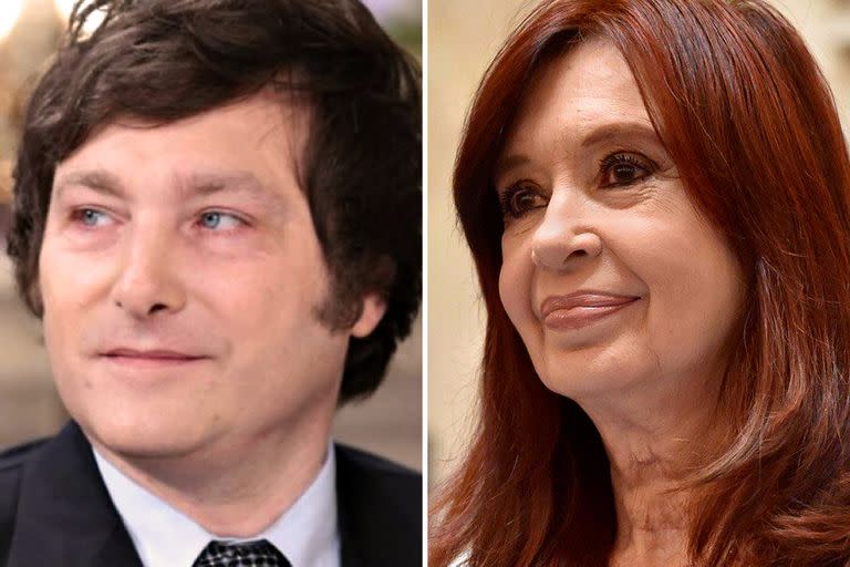 Javier Milei y Cristina Kirchner