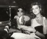 <p>Michael Jackson and Brooke Shields after the Grammys in 1984.</p>