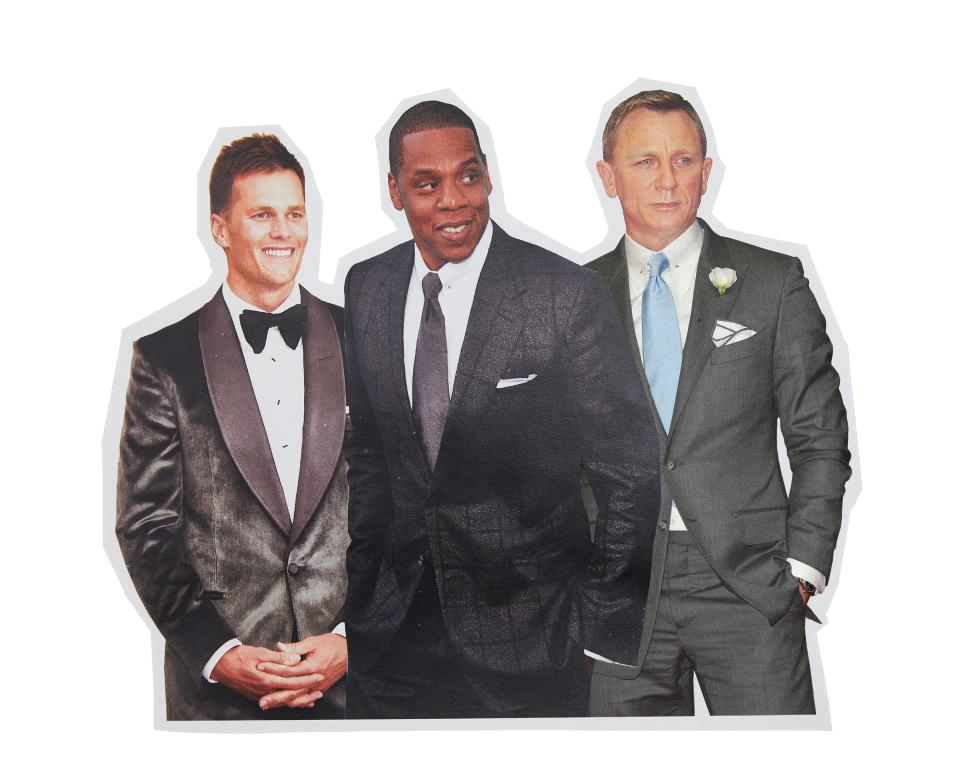 Three good examples of why Ford says that he’s dressed every man he would ever want to: Tom, Hov, and Bond.
