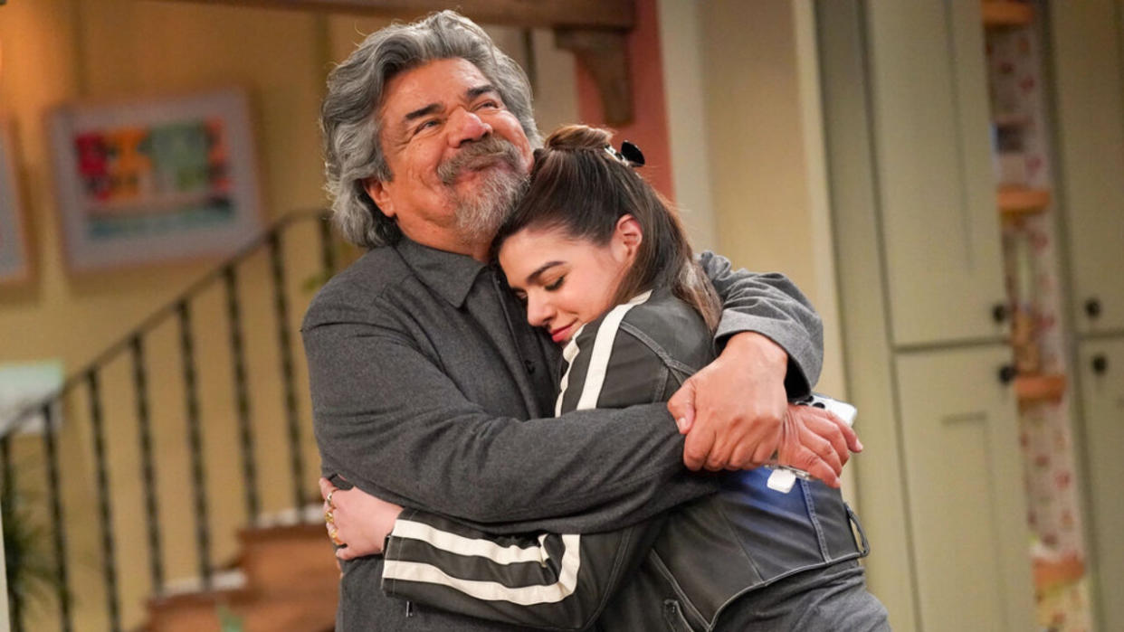  George Lopez and Mayan Lopez on NBC's Lopez vs. Lopez Season 2. 