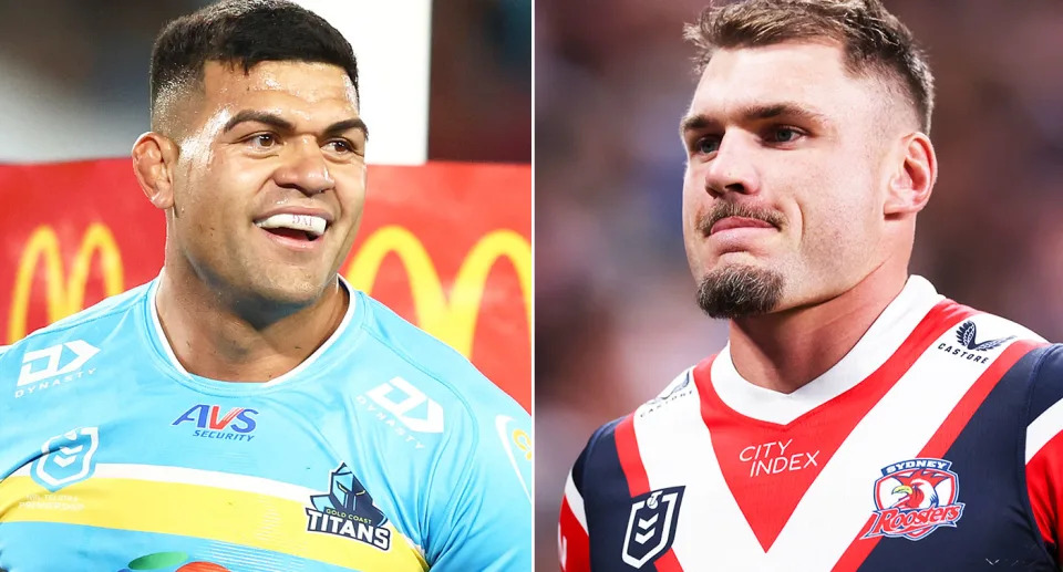 Roosters forward Angus Crichton admits the club's signing of rival second-rower David Fifita has left him questioning his NRL future. Pic: Getty