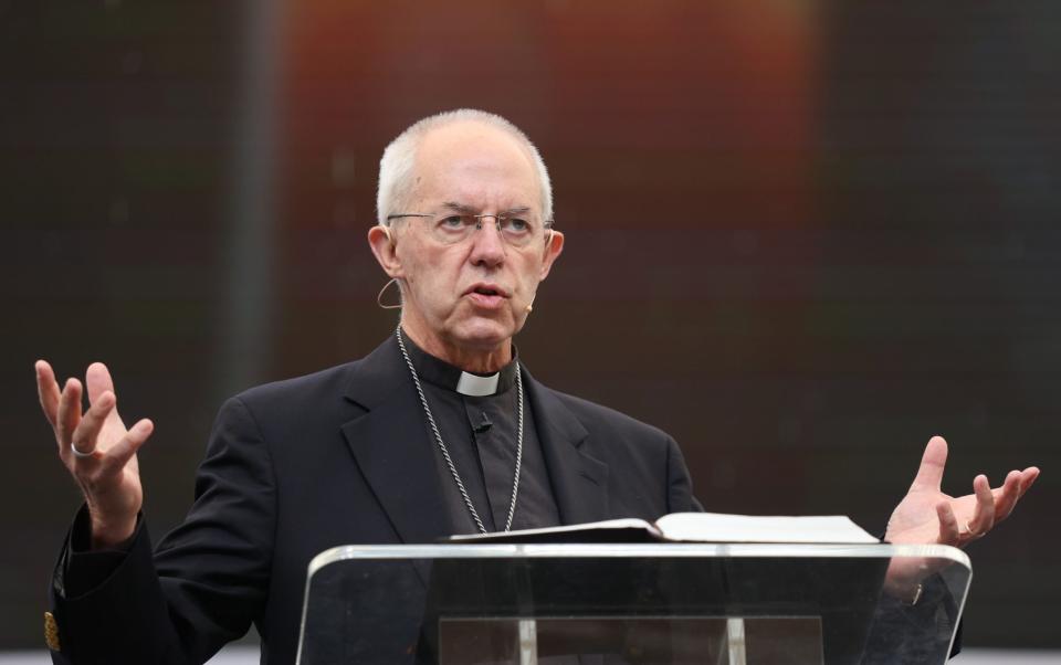 Justin Welby told the Lambeth Conference of worldwide Anglican bishops they must speak, act and 'take risks' - Lambeth Conference Media/PA