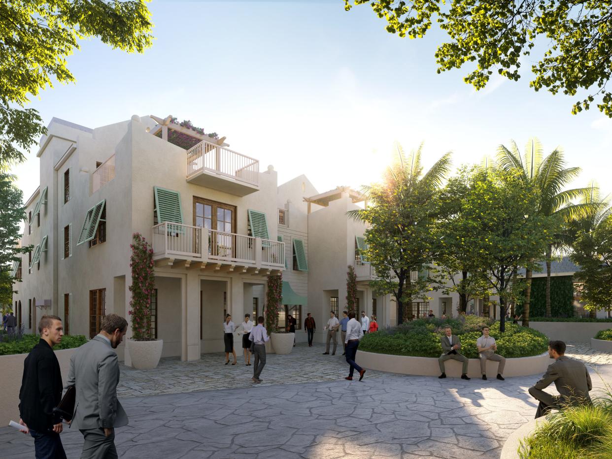Rendering of Sundy Village planned for the entrance to downtown Delray Beach.
