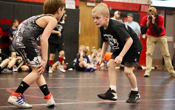 Boys and girls from kindergarten through sixth grade received instruction from former Hornet mat stars during the 2023 Honesdale Elementary Wrestling League season.