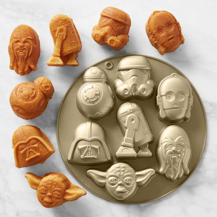 <p><a href="https://go.redirectingat.com?id=74968X1596630&url=https%3A%2F%2Fwww.williams-sonoma.com%2Fproducts%2Fstar-wars-death-star-cakelet-pan&sref=https%3A%2F%2Fwww.bestproducts.com%2Flifestyle%2Fg624%2Fstar-wars-stuff%2F" rel="nofollow noopener" target="_blank" data-ylk="slk:Shop Now;elm:context_link;itc:0;sec:content-canvas" class="link ">Shop Now</a></p><p>Cakelet Pan</p><p>williams-sonoma.com</p><p>$39.95</p><span class="copyright">Williams Sonoma</span>