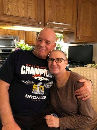 Carol Smith, right, and her husband, Ron, of Lander, Wyo., say they are grateful Carol uses Jasper, a startup site cancer patients use to help keep track of scheduling including doctor appointments and chemo treatments.