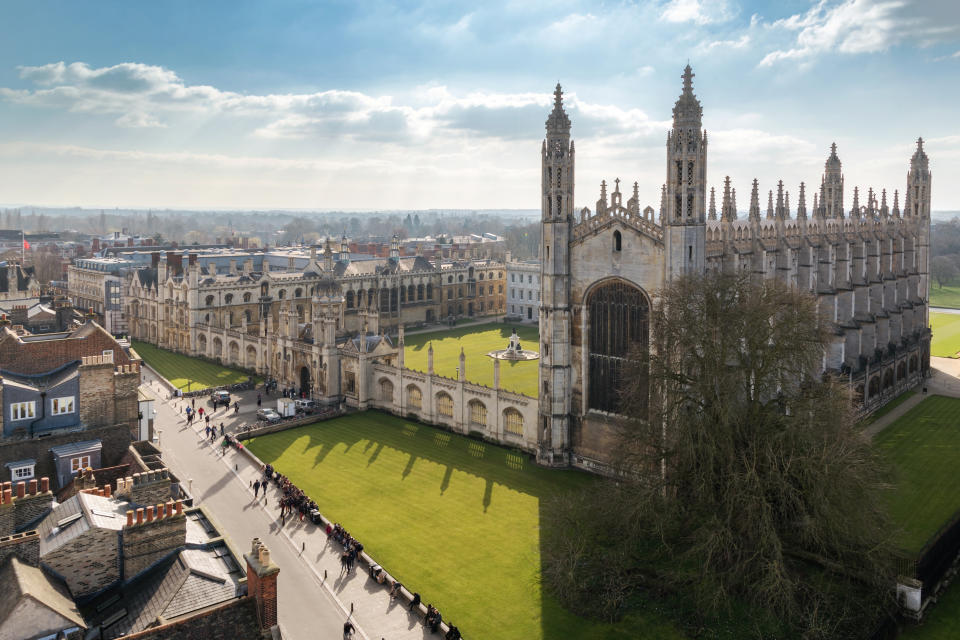 Cambridge University (King's College Chapel) Top View