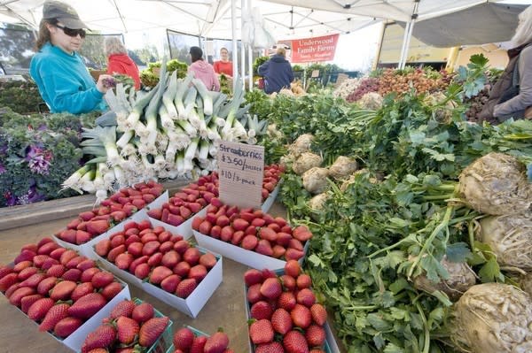 At the farmers market