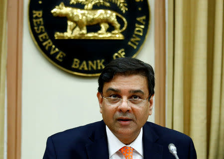 The Reserve Bank of India (RBI) Governor Urjit Patel attends a news conference after the bi-monthly monetary policy review in Mumbai, December 6, 2017. REUTERS/Shailesh Andrade