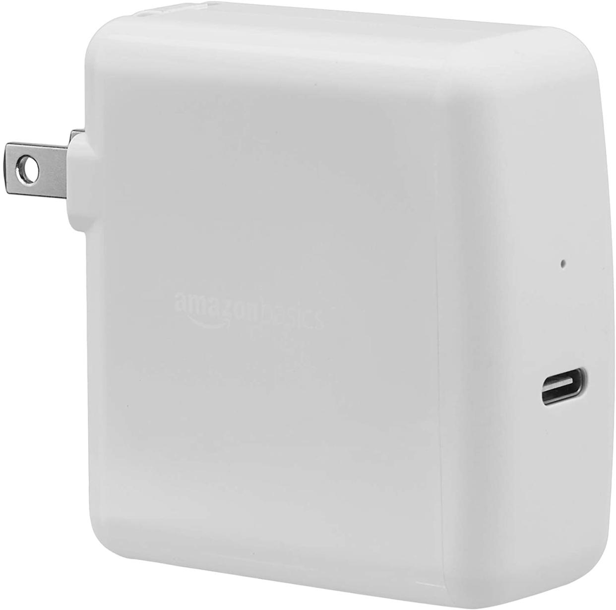 best iphone chargers — Amazon Basics 65W USB-C 3.0 Wall Charger; best iphone chargers