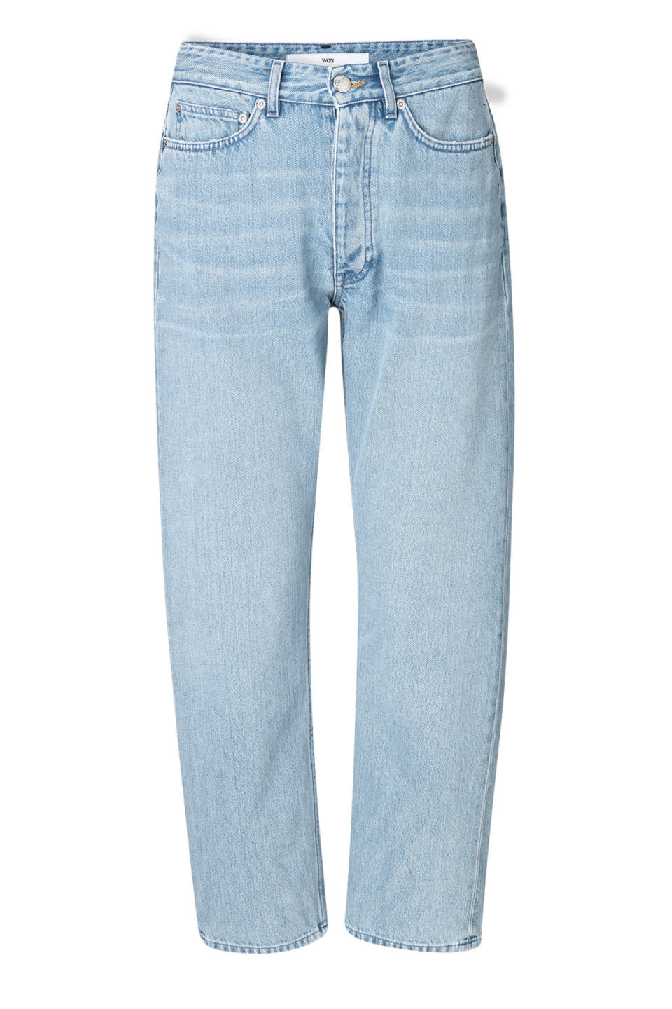 The straight-leg jeans