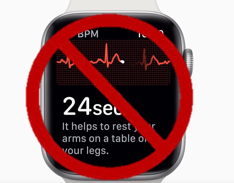 為何APPLE Watch S4不開放心電圖(ECG)功能呢?