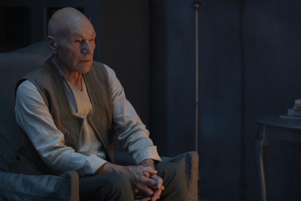Patrick Stewart in the Season 1 finale of 'Star Trek: Picard," which airs March 26 on CBS All Access (Photo: Trae Patton/CBS)