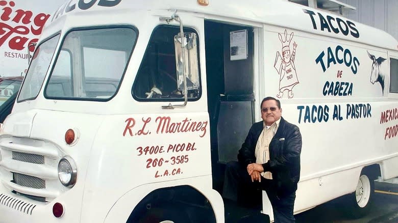 Raul Martinez and his taco truck