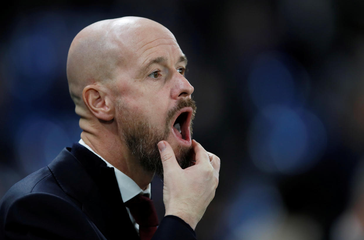 Ajax manager Erik ten Hag, who is reportedly joining Manchester United. 