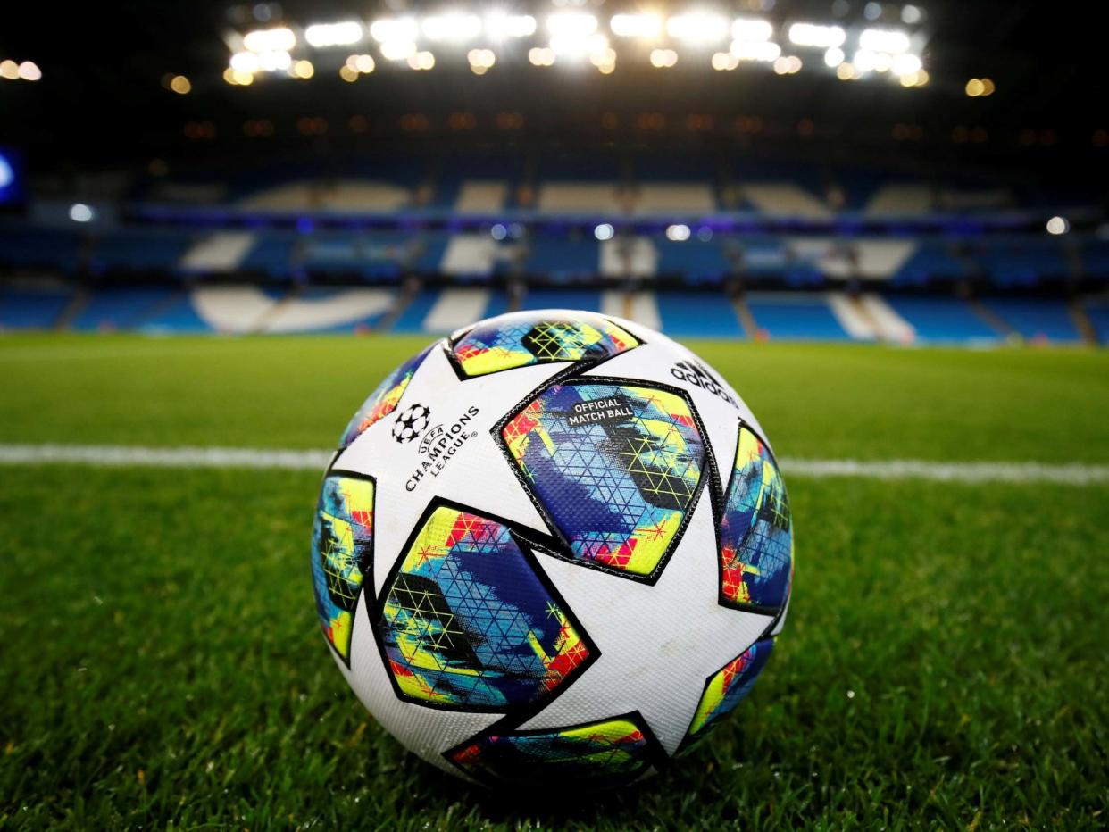 General view of a match ball inside the stadium: Action Images via Reuters