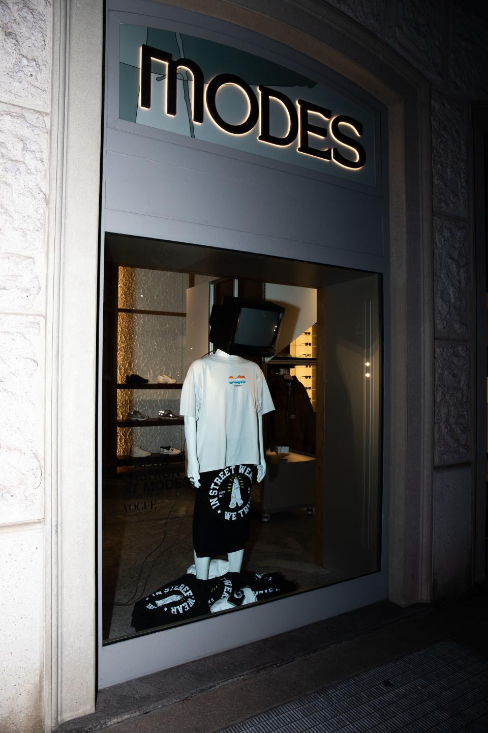 The Modes x Afro Fashion Week windows.