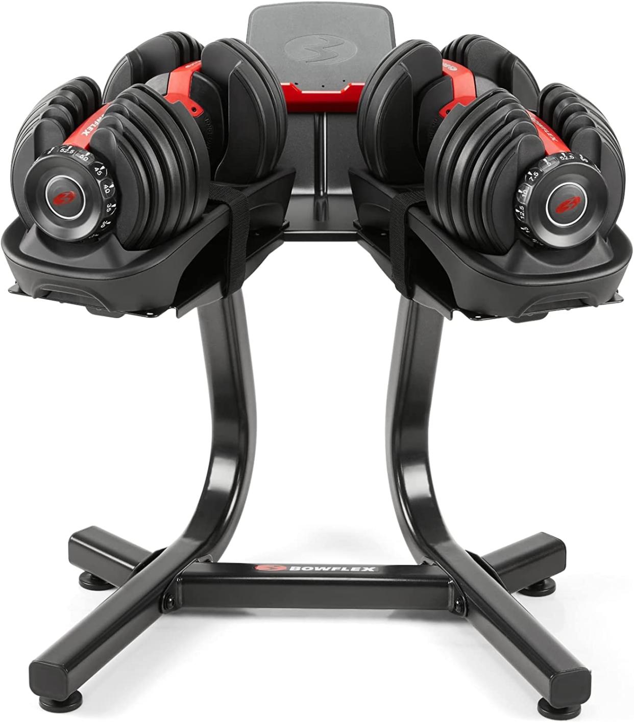 Bowflex SelectTech 552 Adjustable Dumbbells (Pair) and Stand Bundle